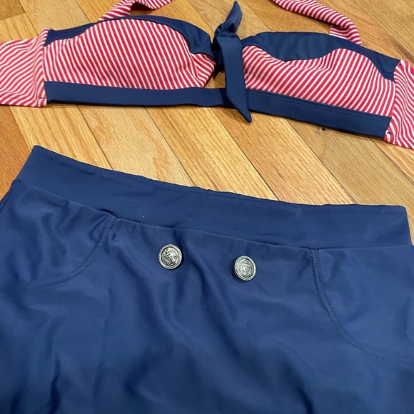 Sailor High-waist Pin-Up Bikini Large - Picture 6 of 6